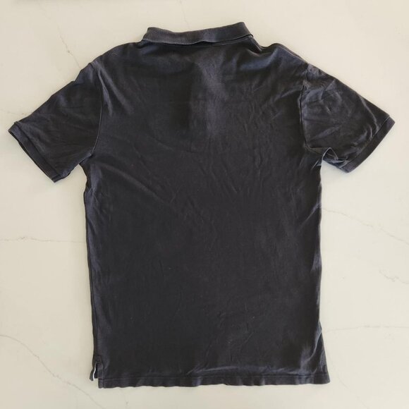 U.S. Polo Assn Sz M Men's Cotton Short Sleeve Polo Black Color Logo Basic Work - Picture 9 of 10